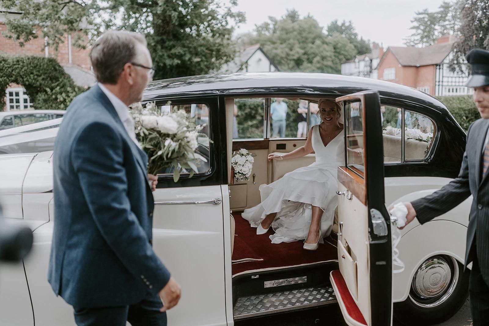 Princess Vintage Car for the Wedding of Georgie