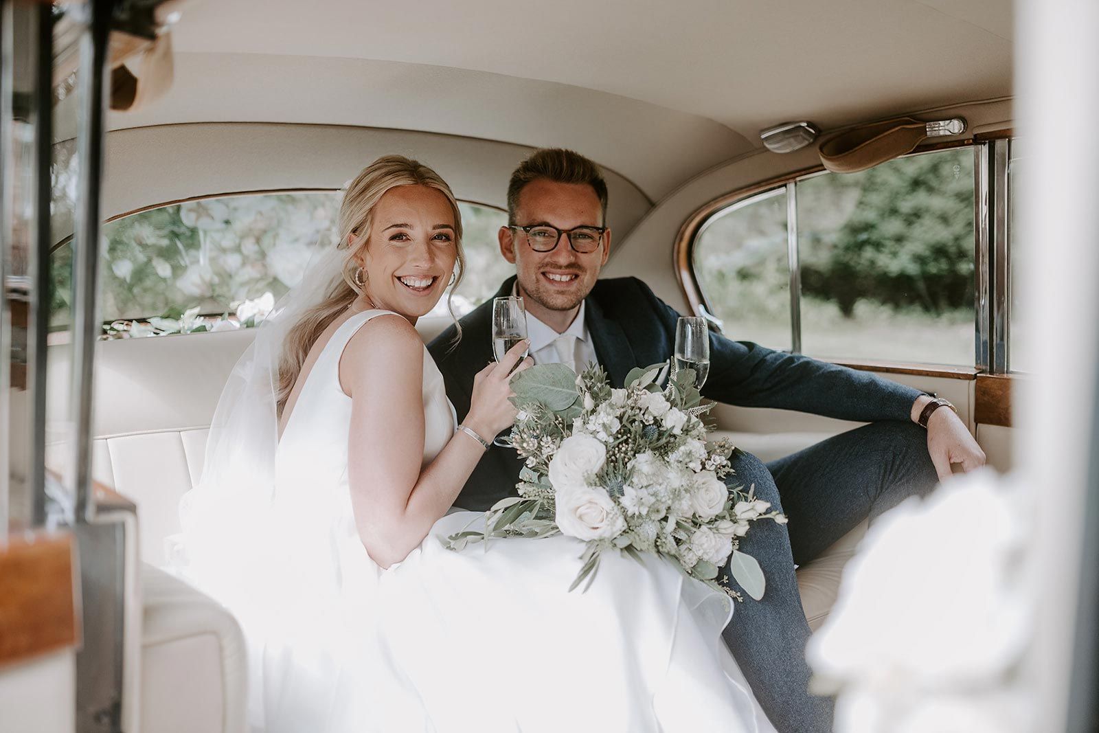 Princess Vintage Car for the Wedding of Georgie