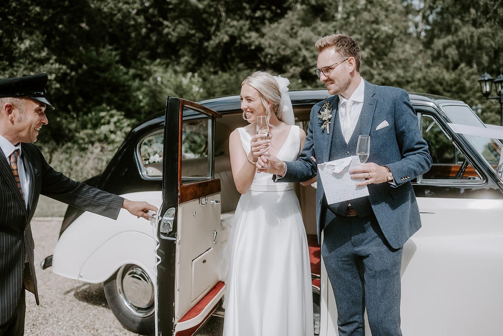 Princess Vintage Car for the Wedding of Georgie