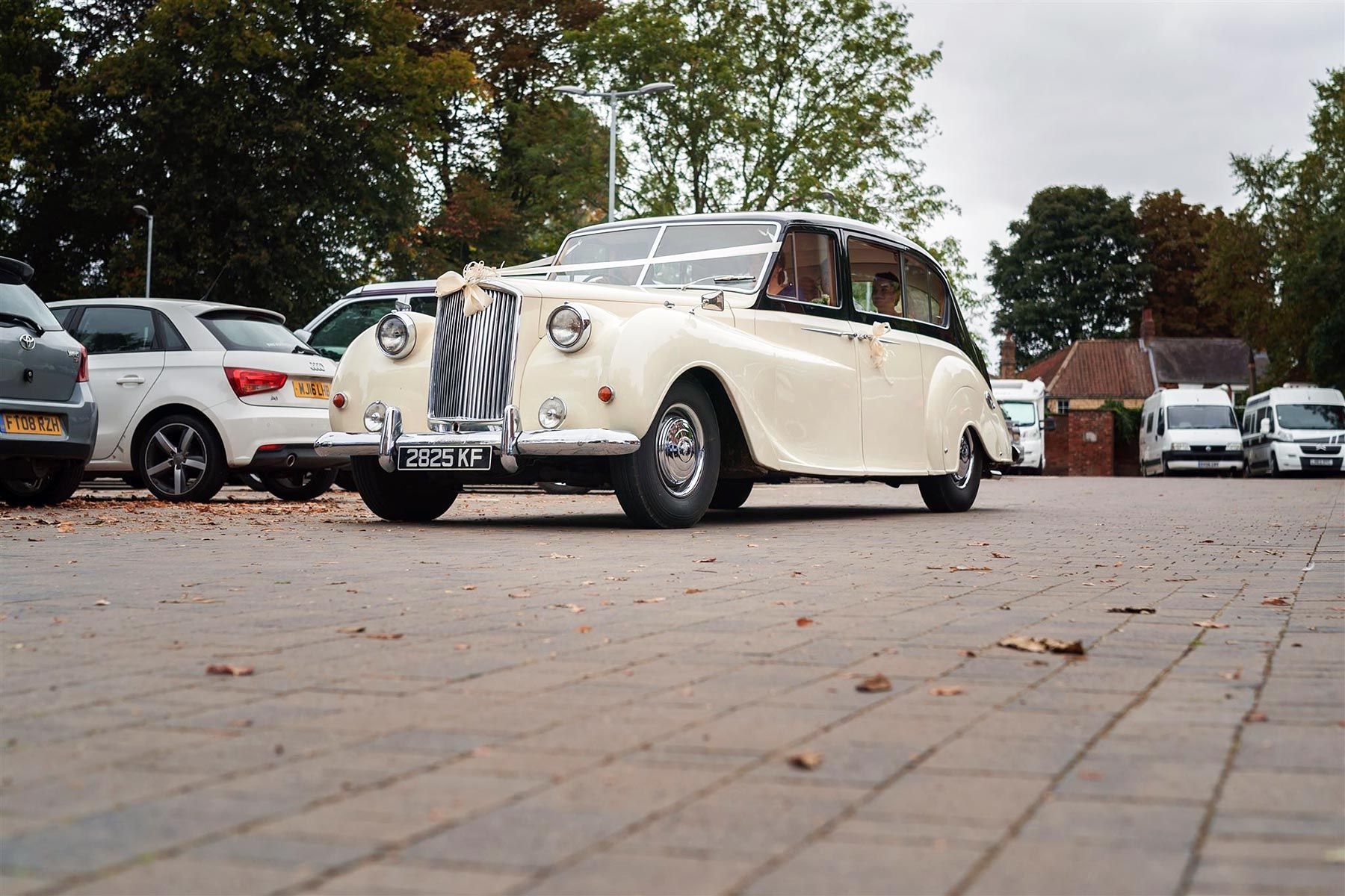 Princess Vintage Car for the Wedding of Bradley and Grace
