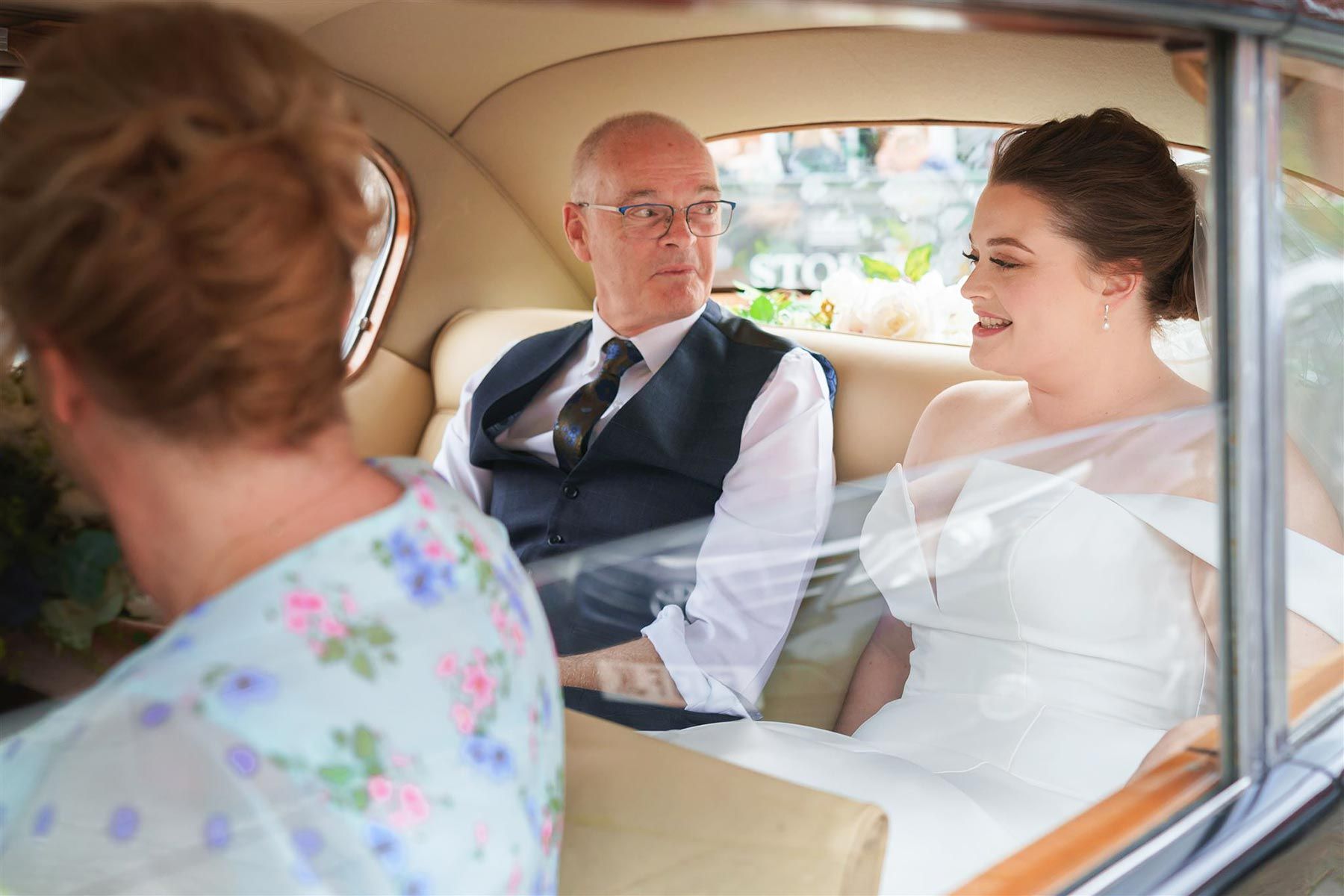 Princess Vintage Car for the Wedding of Bradley and Grace