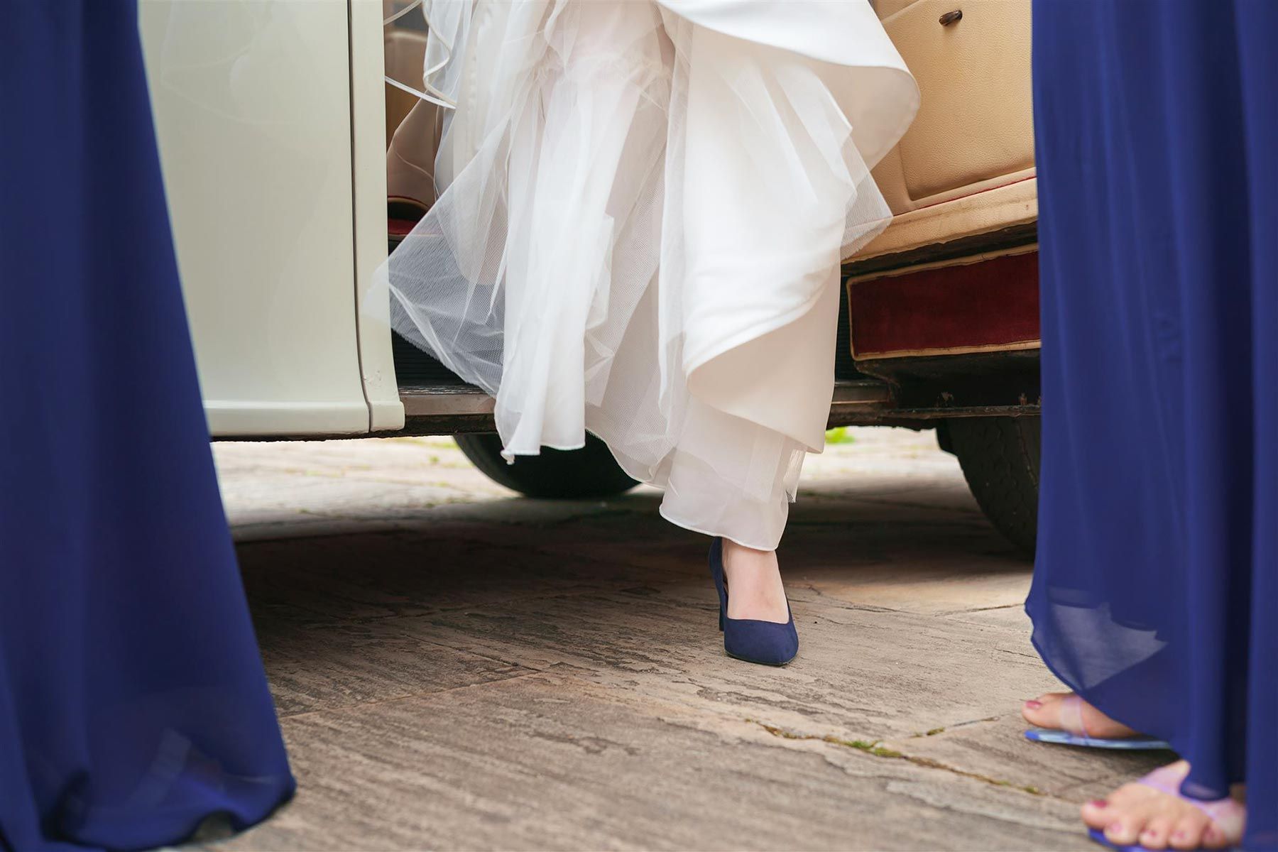 Princess Vintage Car for the Wedding of Bradley and Grace