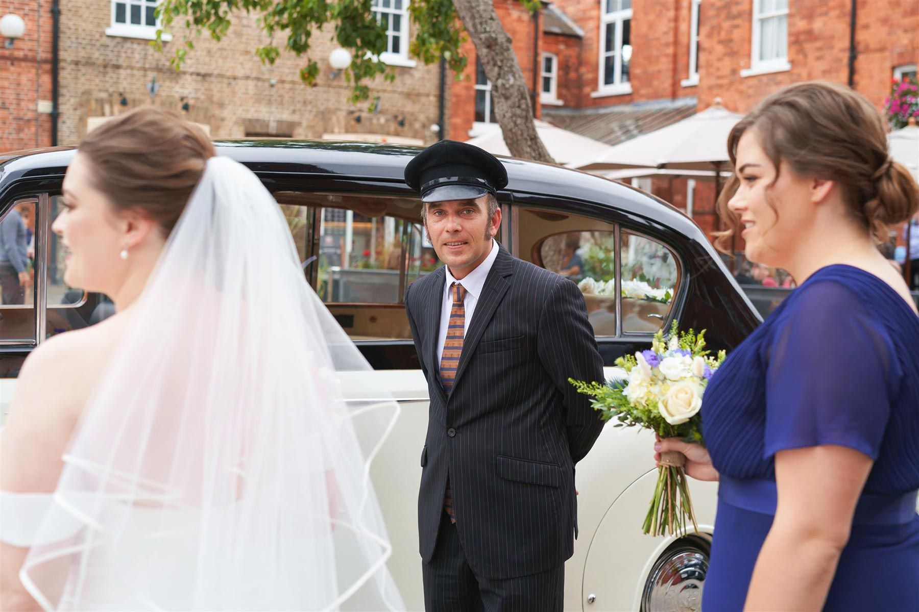 Princess Vintage Car for the Wedding of Bradley and Grace