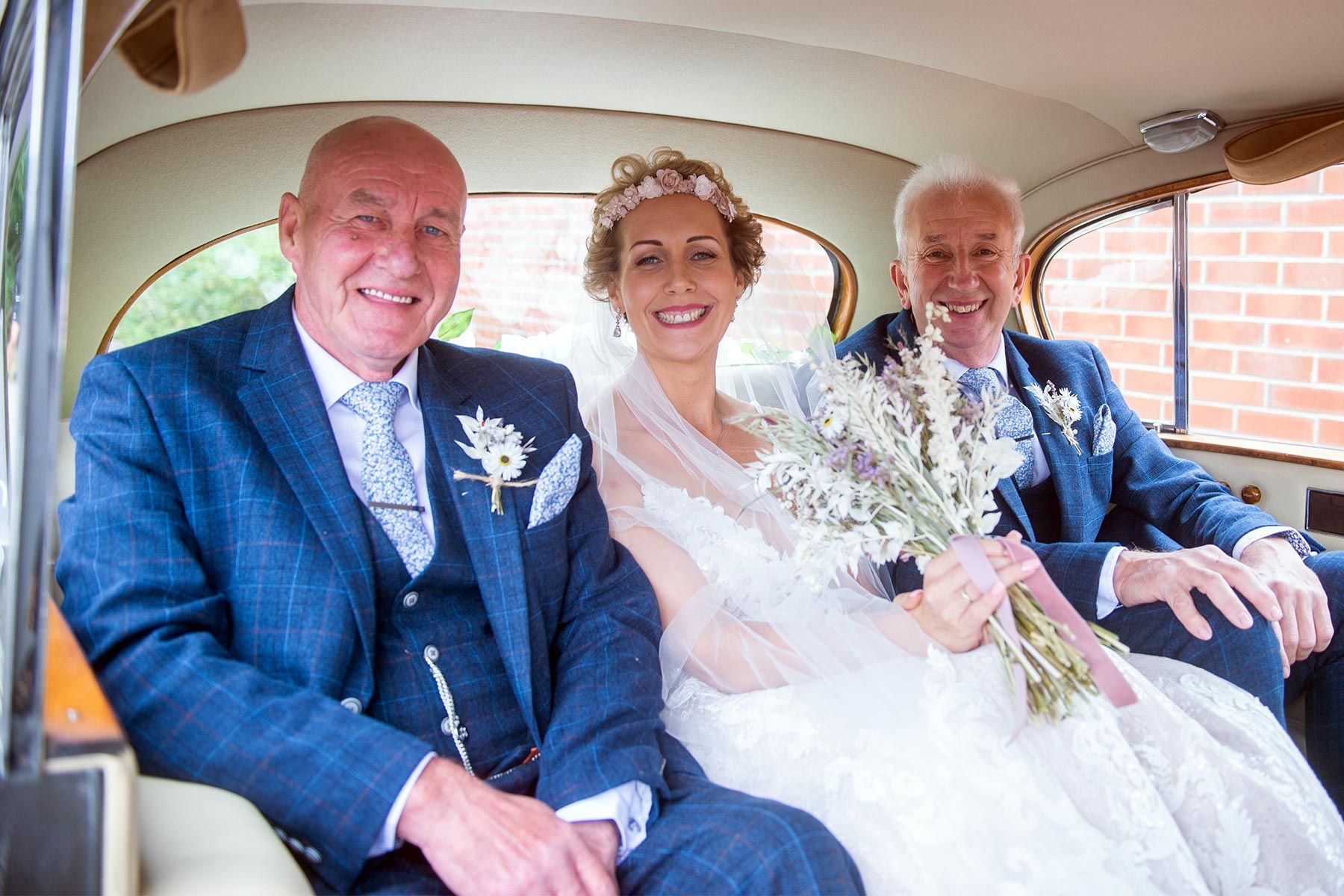 Princess Vintage Car for the Wedding of Rebecca