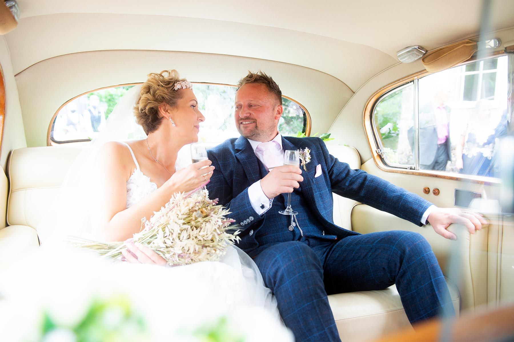 Princess Vintage Car for the Wedding of Rebecca